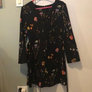 Black floral Topshop dress
